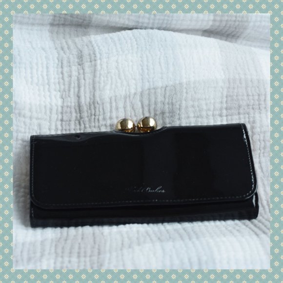Ted Baker Black Patent Leather Wallet
